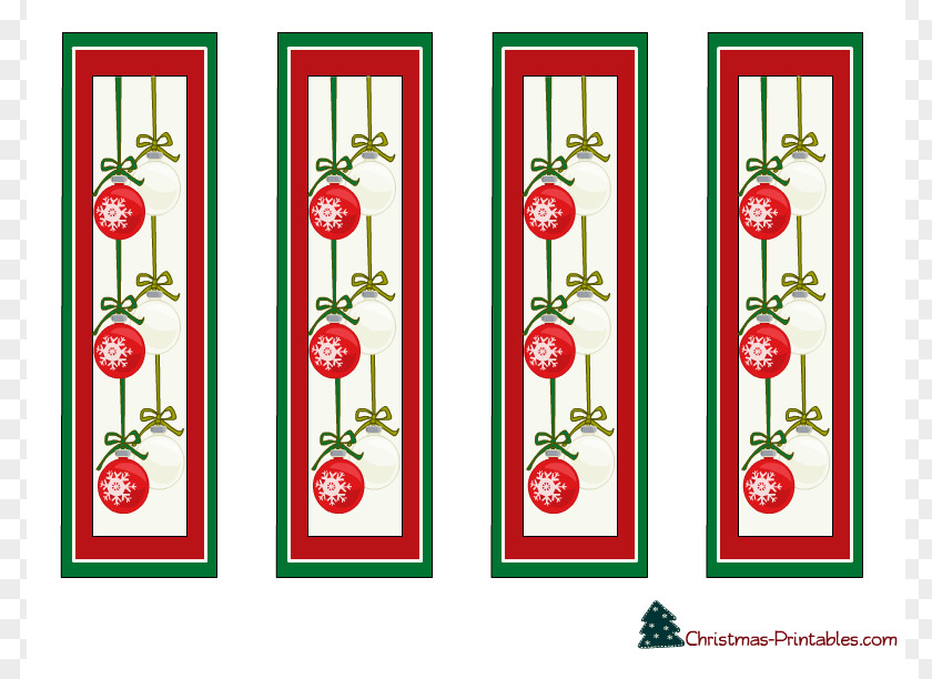Christmas Bookmark Cliparts Tree Holiday Clip Art PNG