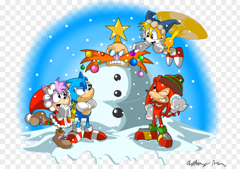 Christmas Tree Sonic The Hedgehog Doctor Eggman Tails Amy Rose PNG