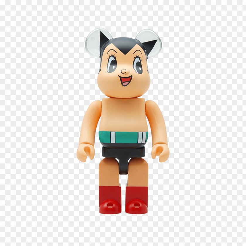 Figurine Bearbrick Astro Boy Mighty Atom Toy PNG