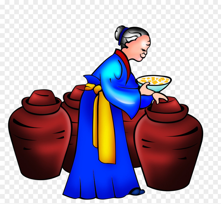 Old Woman Cartoon Model Sheet PNG