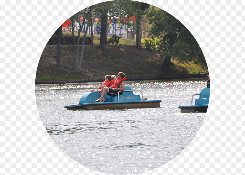 Tourist Family Lake Winnepesaukah Amusement Park Boat Attraction Ferris Wheel PNG