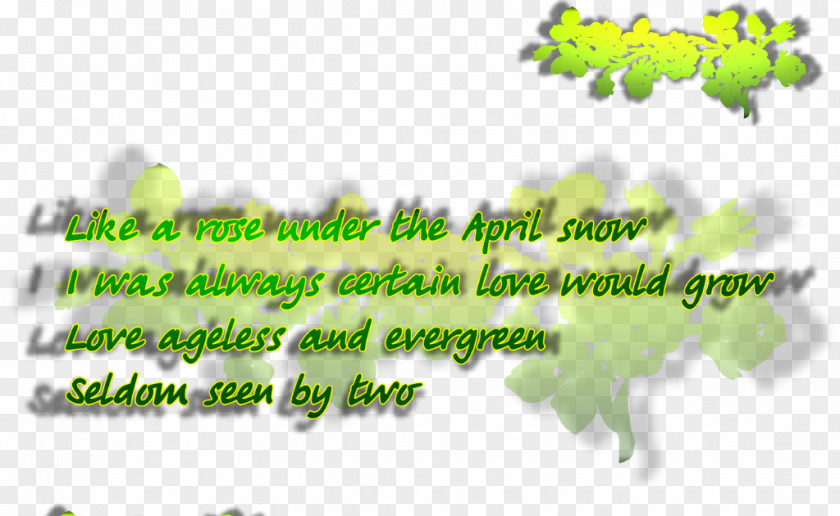Tree Green Line Font PNG