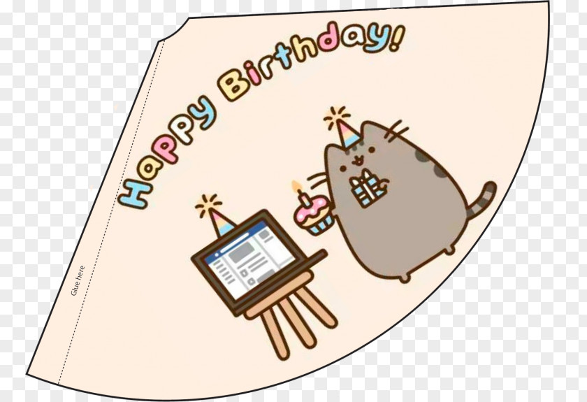 Birthday Party Hat Pusheen PNG
