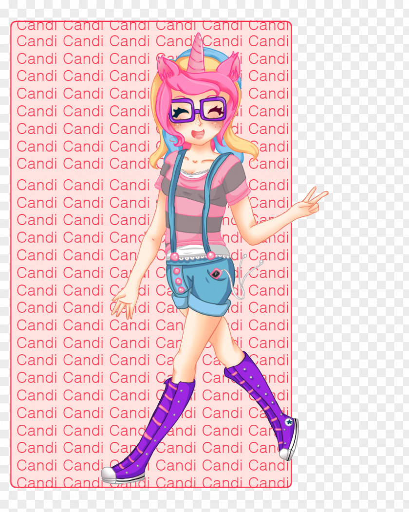 Candi Pink M Character Cartoon RTV Barbie PNG
