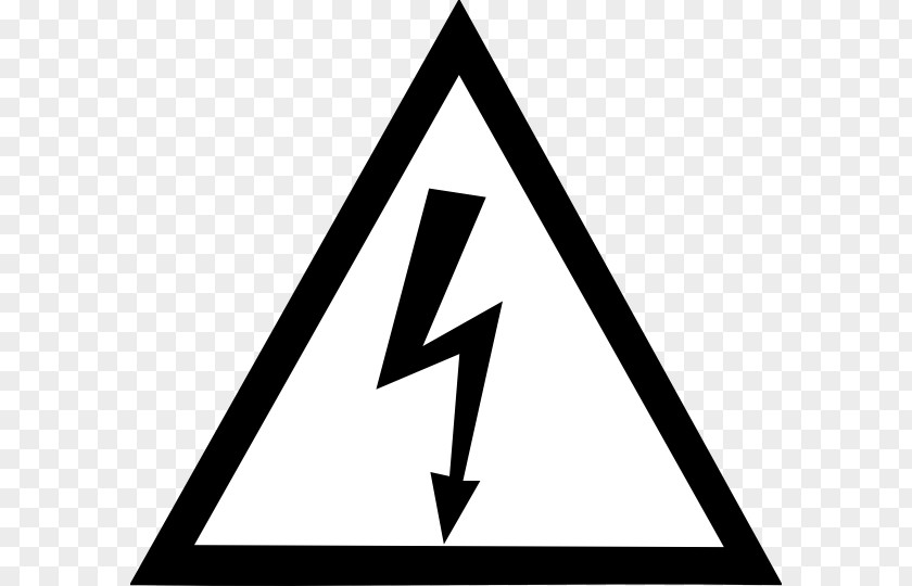 High Voltage Warning Sign Electricity Hazard Symbol PNG