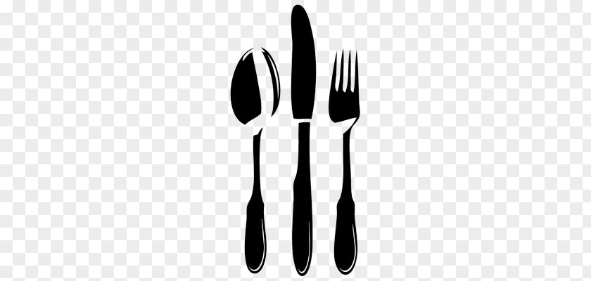 Knife Fork Spoon Line Font PNG