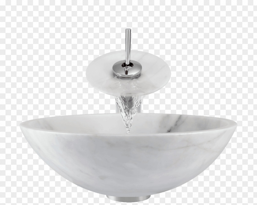 Sink Tap Bowl Granite Bathroom PNG