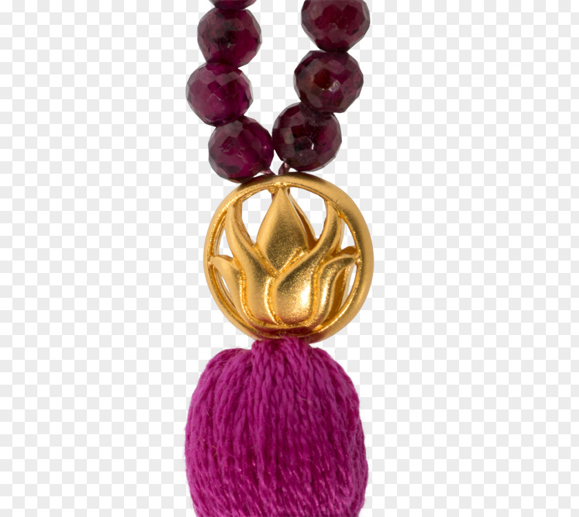 Lotus Jade Rabbit Ruby Magenta Bead PNG