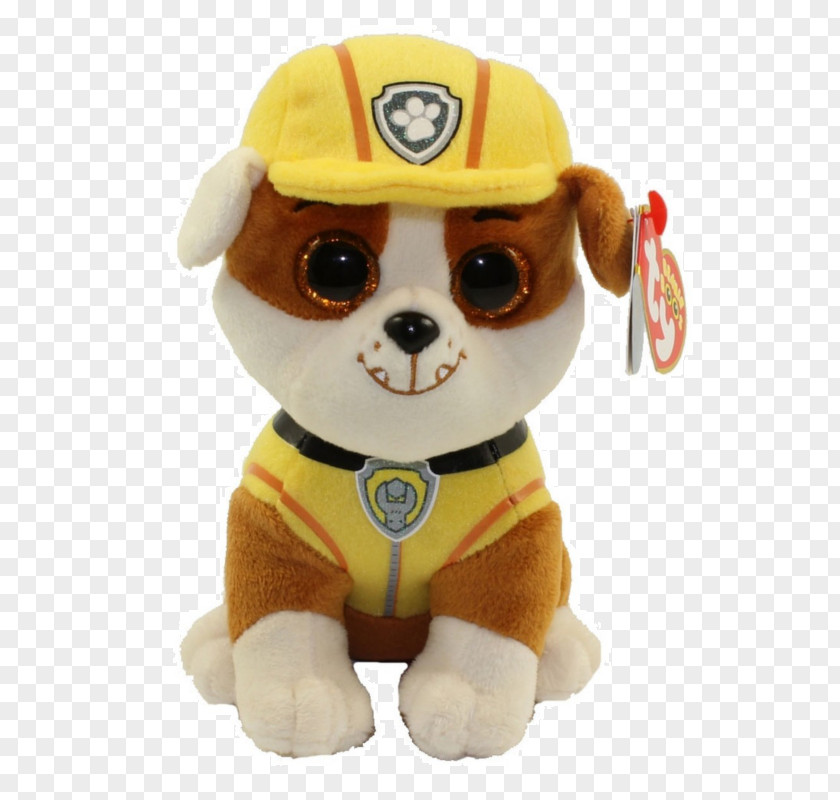 Paw Patrol Rubble Ty Inc. Beanie Babies 2.0 Stuffed Animals & Cuddly Toys PNG