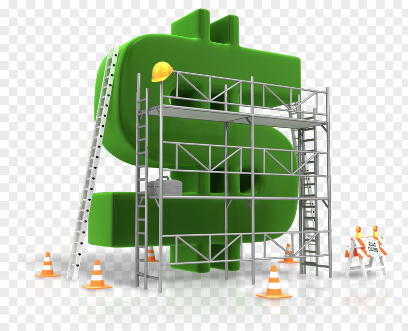 Builder Building Wealth Business Money Scaffolding PNG