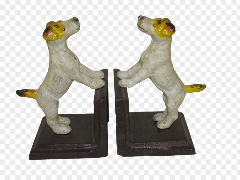 Iron Bookend Cast Figurine Terrier PNG
