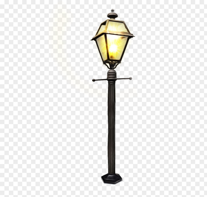 Candle Holder Brass Street Light PNG
