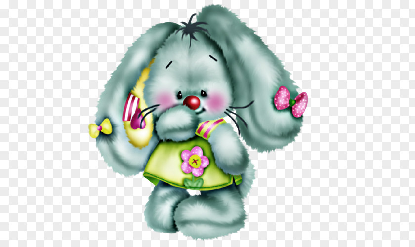 Elephant Rabbit Happiness Ansichtkaart Luck Love Gratitude PNG