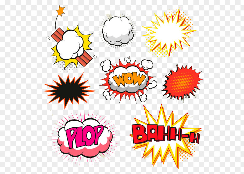 Explosion Bubble Comics Speech Balloon Illustration PNG