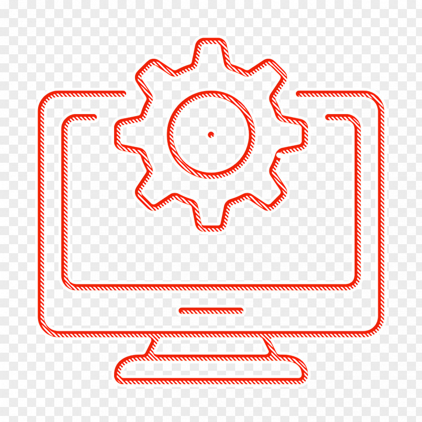 Monitor Icon Development Project Management PNG