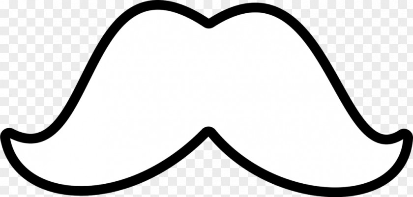 Moustache White Clip Art PNG