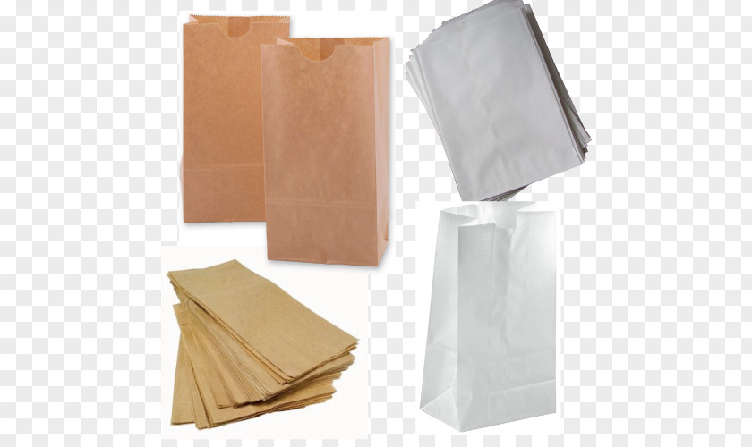 Paper Packaging Kraft Bag And Labeling PNG