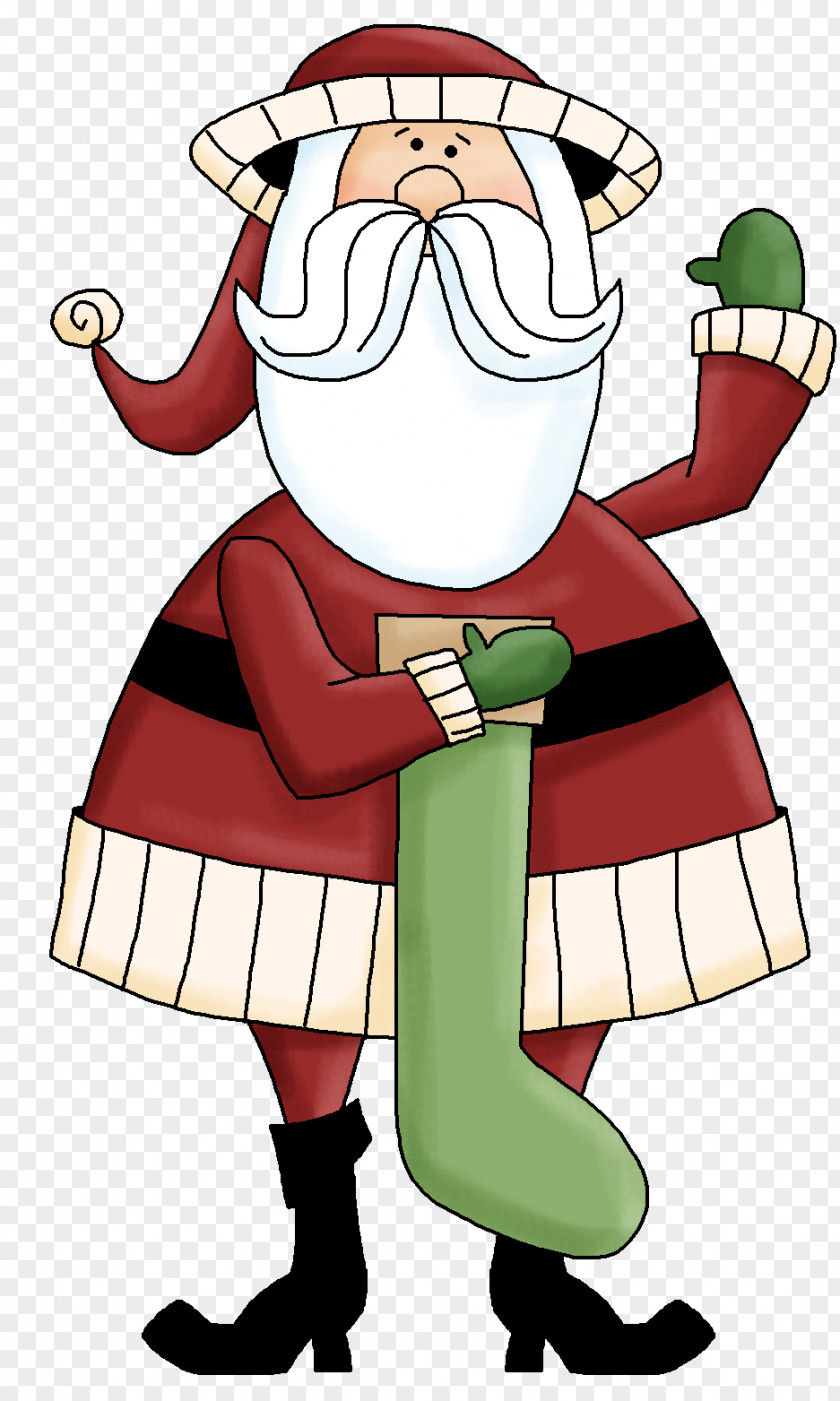 Santa Claus Secret Christmas Gift Clip Art PNG