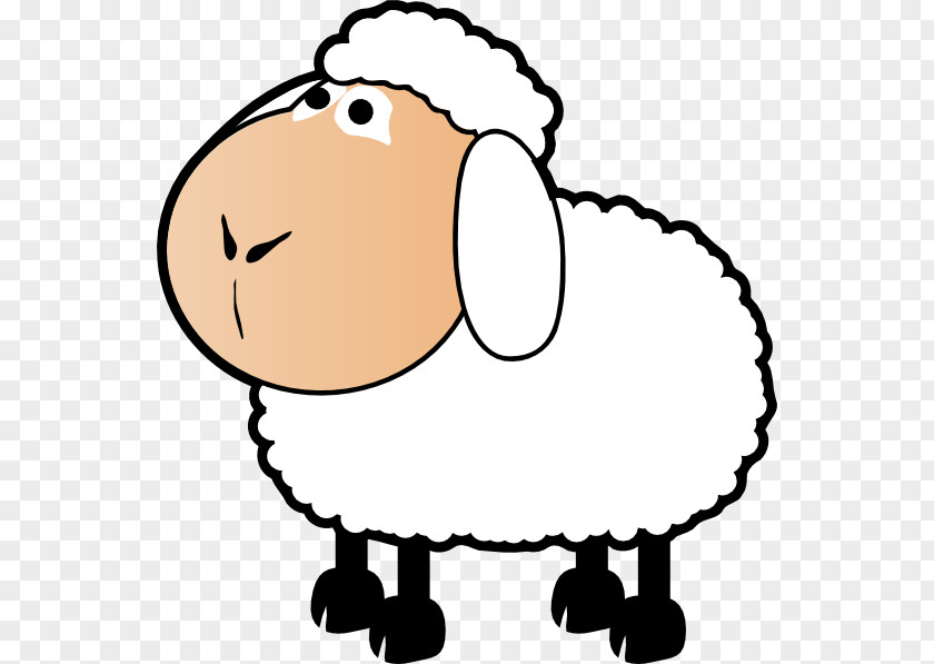 Cartoon Picture Of A Sheep Black Clip Art PNG