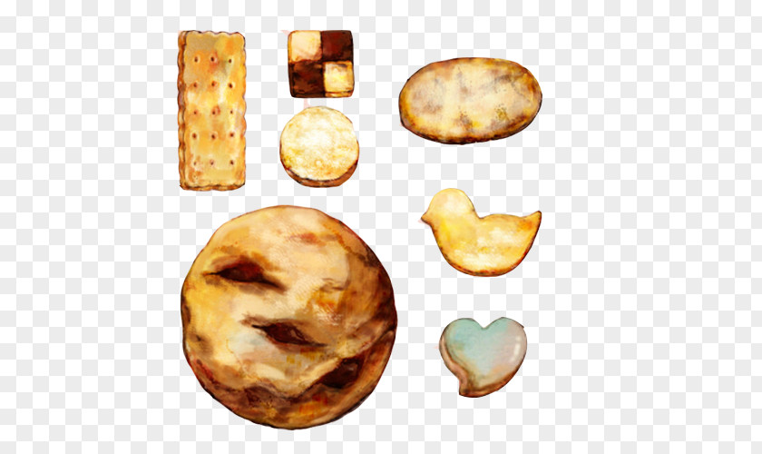 Hand Oven Cookies Painting Material Picture Danish Pastry Yorkshire Pudding Cookie PNG