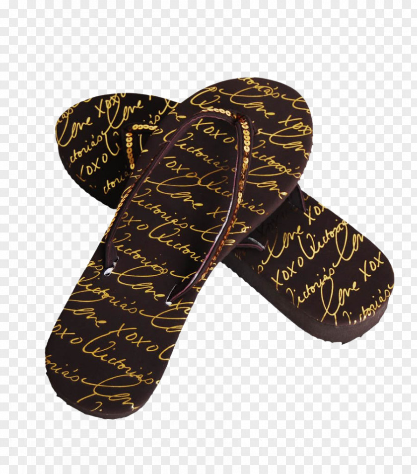 Letter Pattern Sandals Flip-flops Slipper PNG