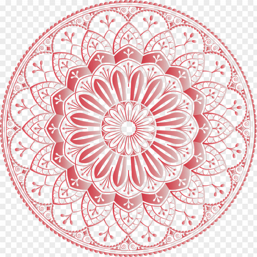 Mandala Flower Art PNG