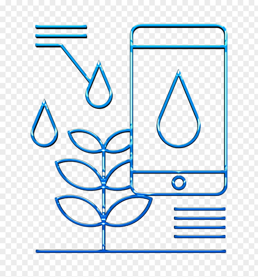 Symbol Line Art Agriculture Icon Control Iot PNG