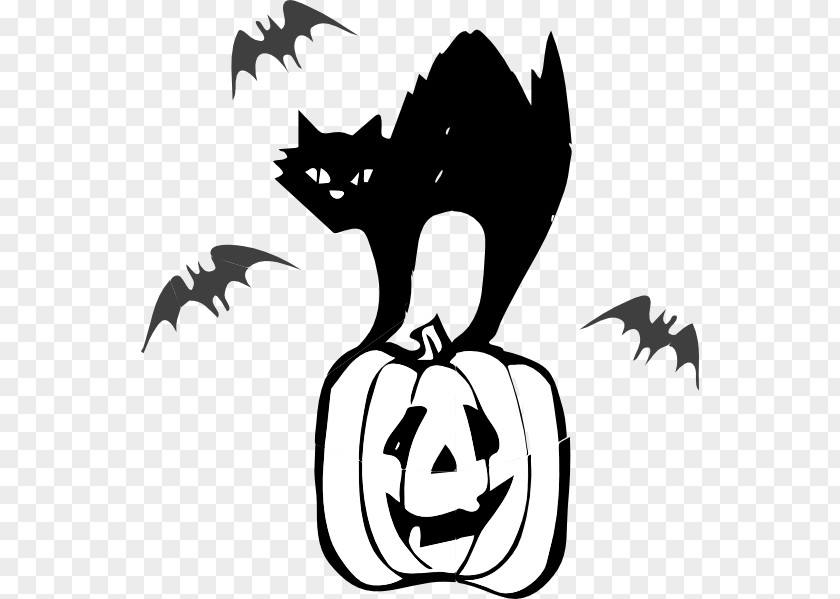 Cat Black Clip Art Jack-o'-lantern Halloween PNG