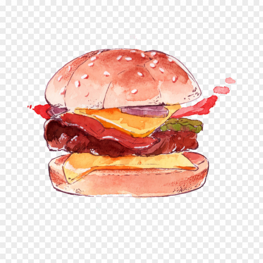 Ham And Cheese Sandwich Cheddar Junk Food Cartoon PNG
