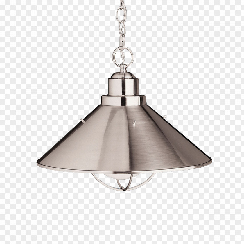 Hanging Lamp Pendant Light Fixture Lighting Brushed Metal PNG