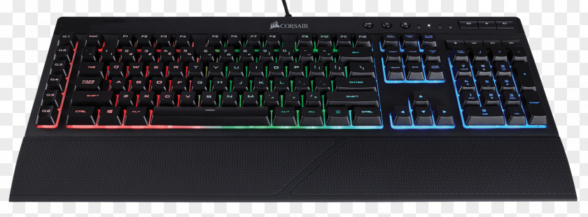 Hot Offer Computer Keyboard Corsair Gaming K55 RGB Mouse Keypad Color Model PNG