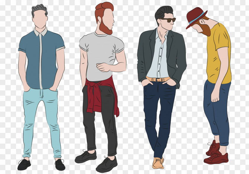 Men Formal Fashion Design Illustration Clothing PNG