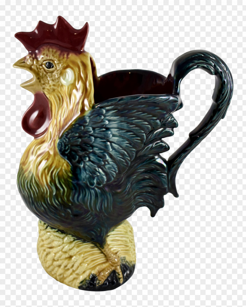 Rooster Barbotine Maiolica Faience Slip PNG