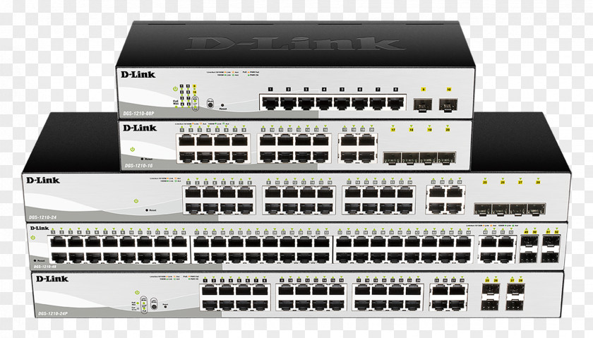 Smart Object Gigabit Ethernet Network Switch Power Over D-Link Port PNG