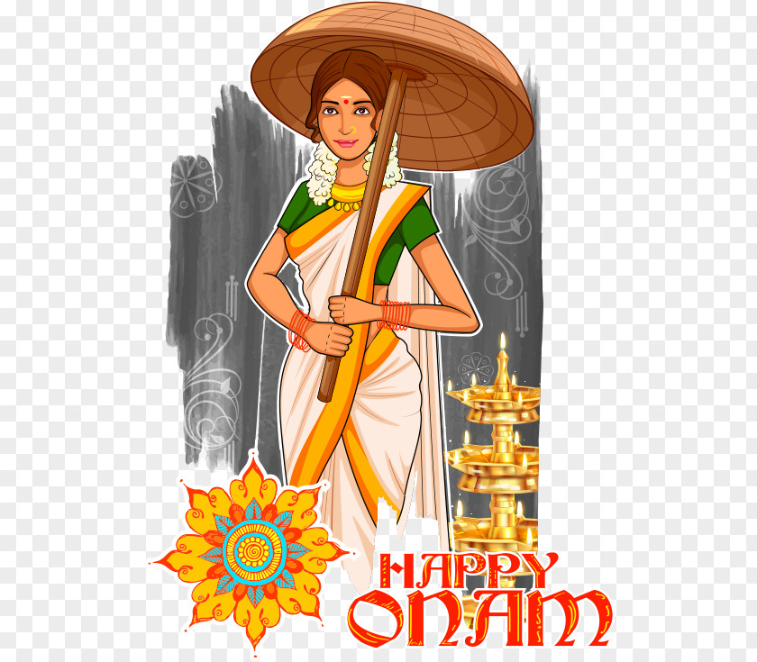 Vector Indian Woman South India Stock Illustration Photography PNG