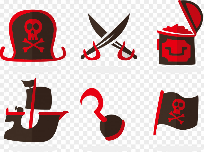 Vector Pirates Elements Piracy Icon PNG