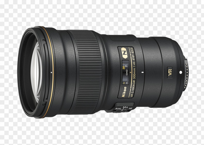 Camera Lens Nikon AF-S NIKKOR 300mm F/4E PF ED VR DX Nikkor 35mm F/1.8G Telephoto F/4.0 PNG