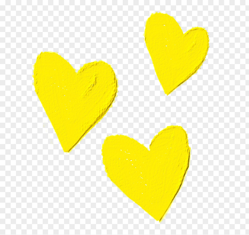 Heart Yellow Love Font PNG
