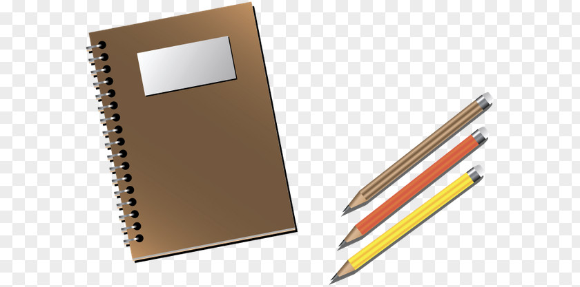 Notebook Paper Notepad Pencil PNG