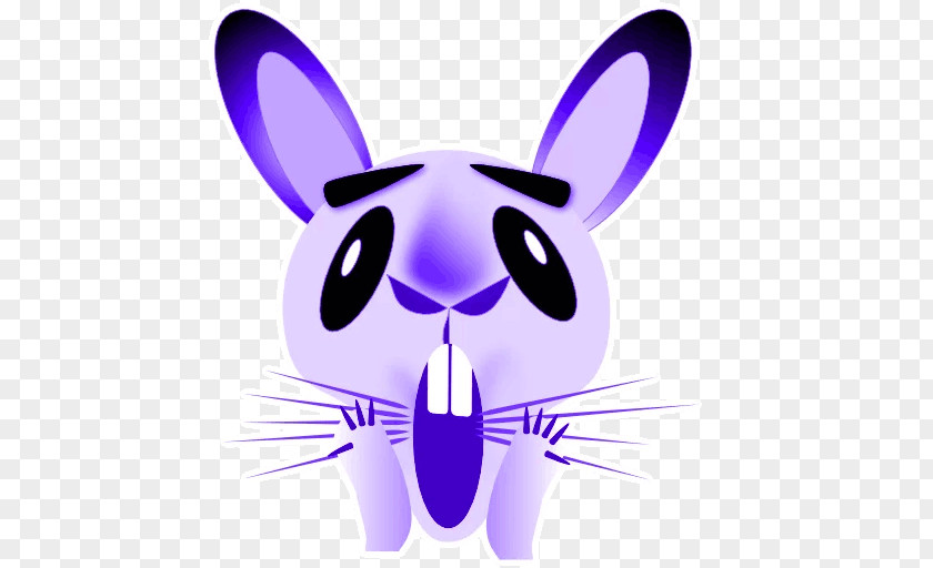 Rabbit Sticker Telegram Emoji Clip Art PNG