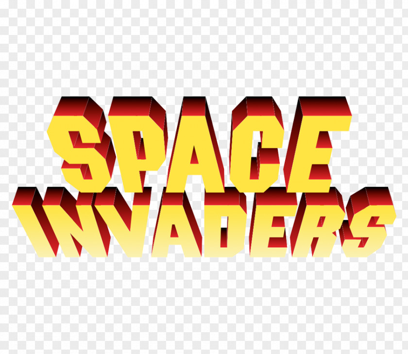 Space Invaders Logo Brand Product Design Font PNG