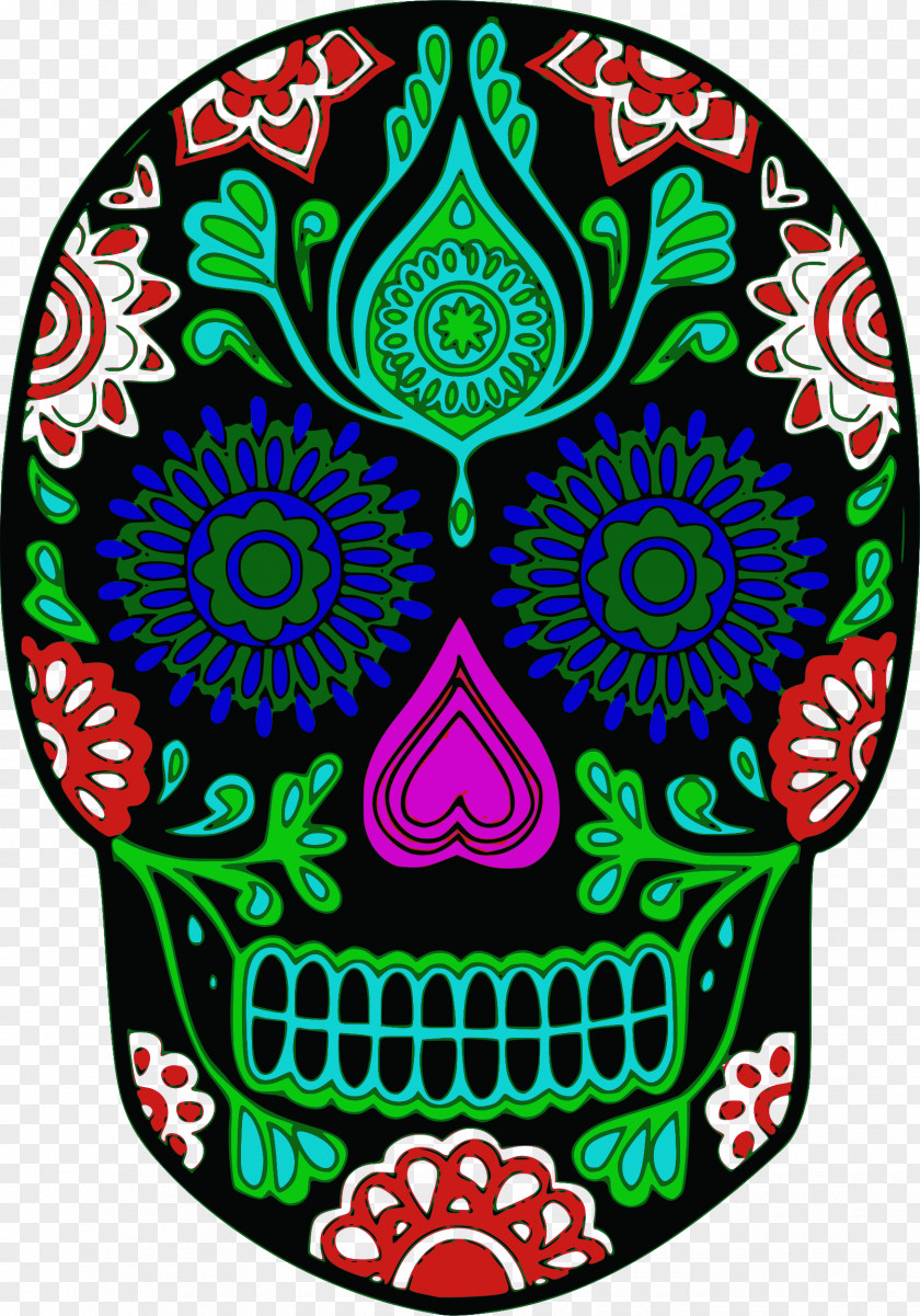 Sugarskull Streamer Day Of The Dead Ofrenda La Calavera Catrina Death PNG