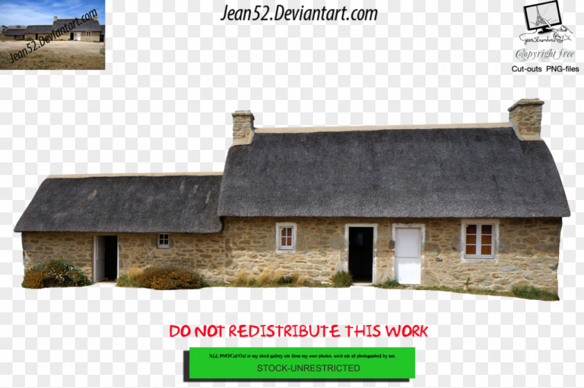 Thatched Roof DeviantArt House Stock Photography PNG