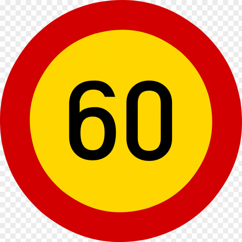 60 Zimbabwe Traffic Sign Speed Limit Road Kilometer Per Hour PNG
