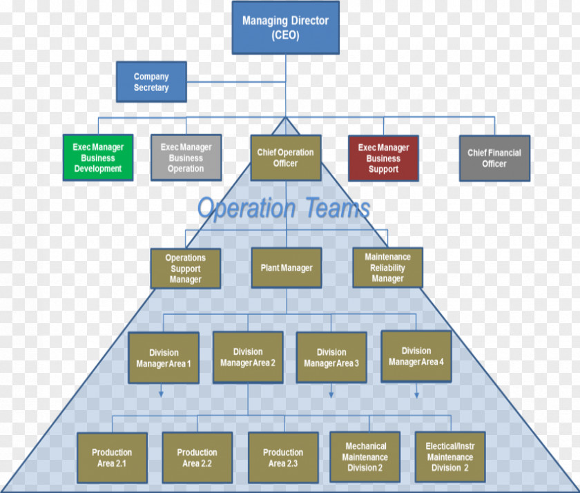 Business Organizational Structure Management PNG