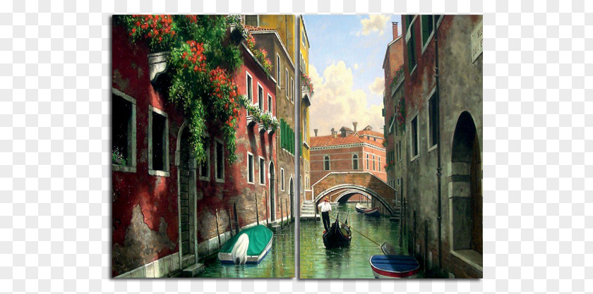 Painting Venice Art Gondola Desktop Metaphor PNG