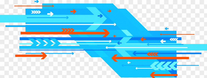 Blue Technology Background Euclidean Vector Arrow PNG