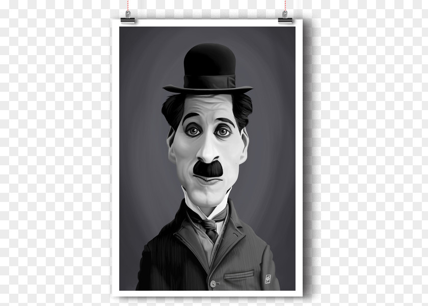Charlie Chaplin The Kid Tramp Art Poster PNG