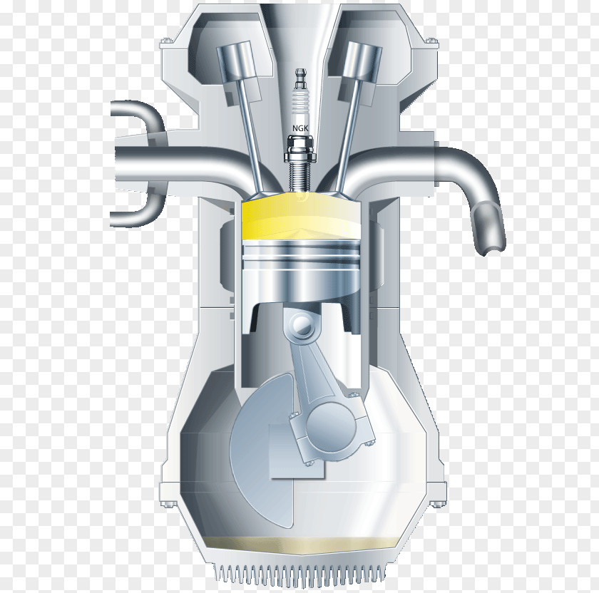 Engine Piston Spark Plug Electric Internal Combustion PNG