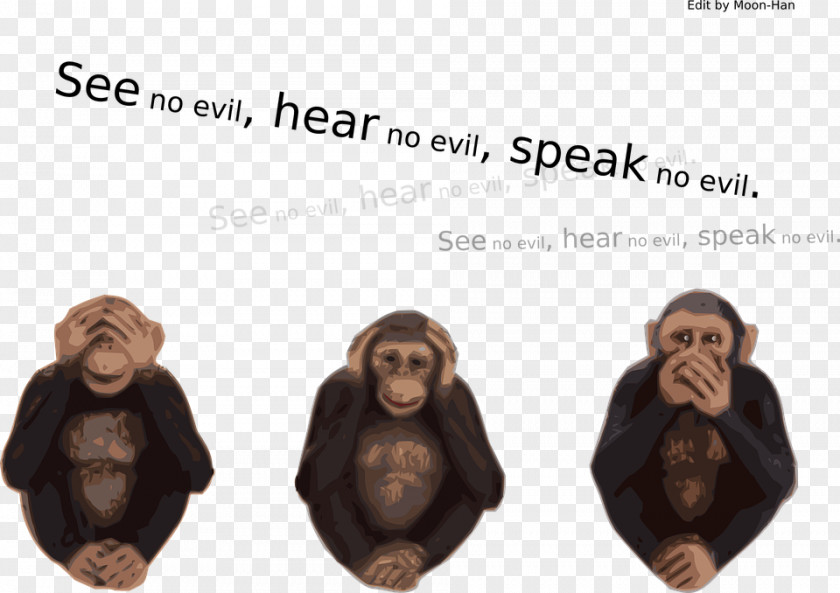 Evil Three Wise Monkeys Clip Art PNG